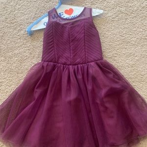 Plum dress girl 8 beautiful!  Worn once!! Zunie